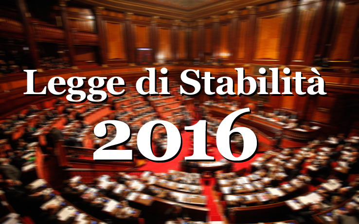 LEGGE DI STABILITA' 2016